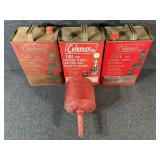 Coleman Fuel Cans 1 US Gallon (3) & Filter Funnel