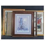 Fire Engine Print, Bird On Mailbox Print, P