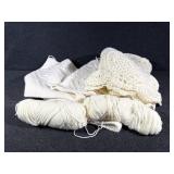 White Crocheted Projects, White Yarn