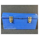 Plastic Tool Box W/Removable Tray and Contents