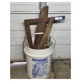 Bucket with Hand Saws, Square