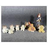 Dreamsicle Figurines(5), Lefton Dog Figurine,