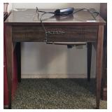 Wooden Stand With Singer Sewing Machine