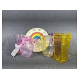 Outdoor Thermometer, Assorted Floral Vases