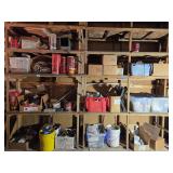 Wall Lot of Electrical Supplies and Hardware