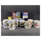 Plastic Tumblers, Straws, Coffee cups