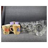 -Wine Goblets, Huskie Glass Tumblers, Coffee cups