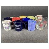 Coffee cups (10),  City of Alma tumblers (3)