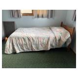 Twin Size Bed Frame W/Bedding