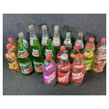 Wooden Pepsi Crate W/Old Glass Soda Bottles