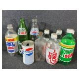 Pepsi-Cola Wooden Crate With Bottles & Can