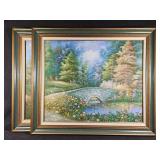 C. Manning Hand Painted Landscape Paintings(2)