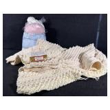 Stared Blanket with Yarn