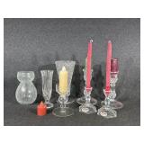 Princess House Vase, Crystal Candle holders