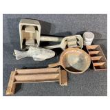 Whale Shaped Sinker, Casting Molds, Cast Iron Pan