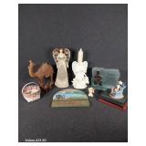 Wooden Camel Figurines(2), Shelf Knick Knacks