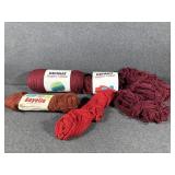 Assorted Red Yarns