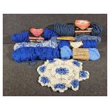 Various Blue Yarns