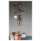Jar Candles, Windchime, Ashtrays & Tin