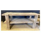Wooden Double Shelf Workbench