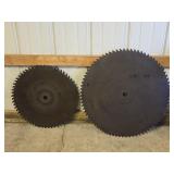 2 Large Circular Saw Blades