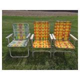 3 Foldable Lawn Chairs