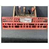Drill Bits w/Holder and Tool Rack