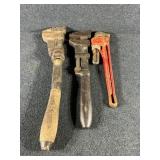 Pipe Wrenches 3 Sizes