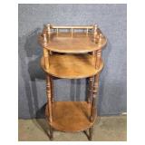 3 Tier Wooden Accent Table/ Whatnot Stand