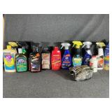 Various Car Cleaners (Black Lines Are How Full