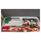 Tote With Christmas Wrapping Paper and Tissue