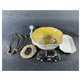 Ceramic Bowl, Tonka Beetle Toy Car