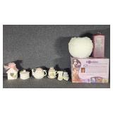Miniature Shoe Figurines,Trinket Box,Candles