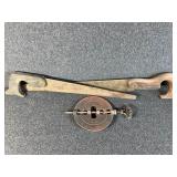 Griswold Cast Iron Flue Damper, Hand Saw (2)