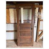 Wooden Door with Glass Window, Screen Door with