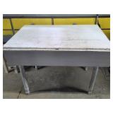 Wooden Painted Drop Leaf Table Rustic
