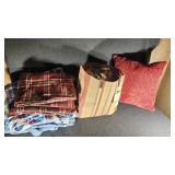 Tote W/Beach Towels,Plush Blankets, Pillow