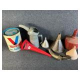 Funnels (5) Valvoline Container