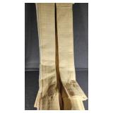 Light Beige Fabric Curtains 2 Pair