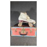 White Roller Skates With Wooden Wheels Size 7 Men