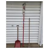 Pole Saw(no blade), Floor Squeegee, Red Metal