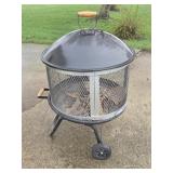 Round Portable Fire Pit