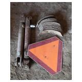 Slow Moving Vehicle Sign, Struts, Implement Teeth