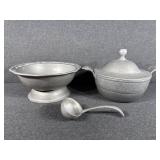 Carson Freeport Pewter Soup Tureen, Vintage