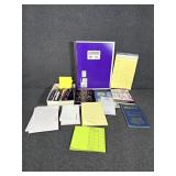 Notebooks, Note Pads, Pens, Pencils, Safety