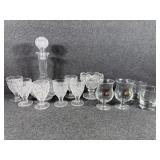 Glass Decanter, Imperial Glass Comport, Variant