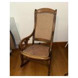 Cane Wooden Rocking Chair
