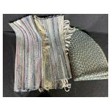 Oval Shaped Braided Rug, Striped Rag Rugs (2)