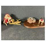 Possible Dreams  Santa Figurine With Dog