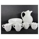 Fenton White Hobnail Milk Glass Pitcher,